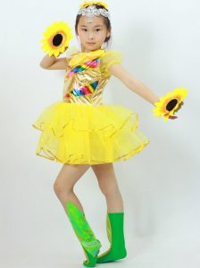 Cho thuê Trang phục múa thiếu nhi Cúc Vàng tại Hà Nội
