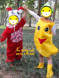 Trang phục mascot hoa quả trẻ em - ảnh chi tiết trang phục cho thuê