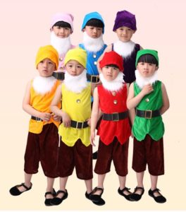 Cho thuê Trang phục 7 chú lùn cộc tay (mẫu mới) tại Hà Nội