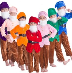 Cho thuê Trang phục 7 chú lùn dài tay mẫu mới tại Hà Nội