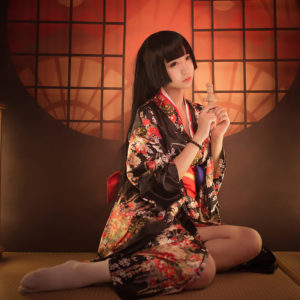 Cho thuê Áo yukata và Kimono Cosplay Enma Ai tại Hà Nội