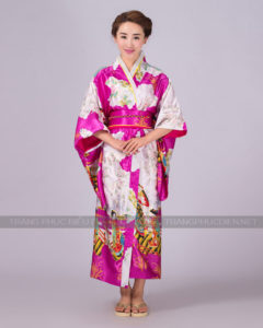 Thuê Áo yukata nữ Nhật Bản mùa xuân hè cho biểu diễn lễ hội - Trang phục Nhật Bản tại Hà Nội