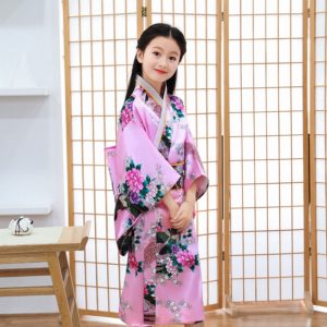Cho thuê Trang phục Kimono Yukata cho trẻ em hình công tại Hà Nội