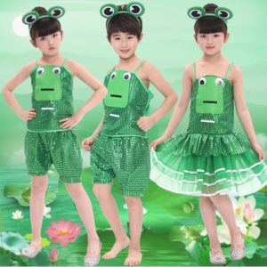 Thuê Trang phục váy con ếch - Váy múa cho bé tại Hà Nội