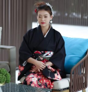 Thuê Trang phục kimono hoa anh đào Nhật Bản - Trang phục Nhật Bản tại Hà Nội