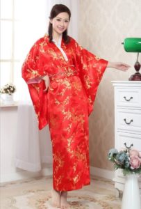Thuê Áo Yukata Nhật Bản chất gấm - Trang phục Nhật Bản tại Hà Nội