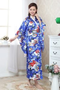 Thuê Áo Yukata Nhật Bản hình geisha - Trang phục Nhật Bản tại Hà Nội