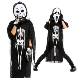 Cho thuê Trang phục halloween hài cốt bộ xương cho bé tại Hà Nội