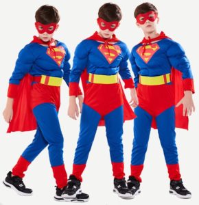 Cho thuê Trang phục hóa trang halloween siêu nhân-super man tại Hà Nội