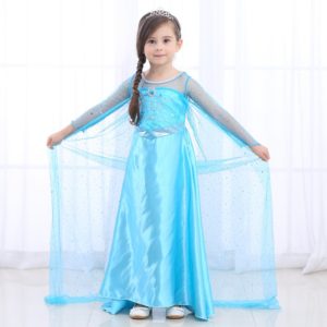 Thuê Váy công chúa Elsa cho bé gái - Trang phục halloween cho bé tại Hà Nội