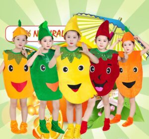 Thuê Trang phục biểu diễn trẻ em Rau Củ Hoa Quả - Trang phục halloween cho bé tại Hà Nội