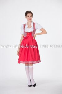 Thuê Trang phục tạp vụ cô gái bán bia Đức - Trang Phục Nhân Viên Quán Bia Tạp Vụ Bồi Bàn tại Hà Nội