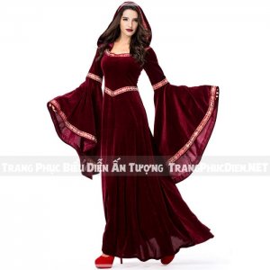 Thuê Váy quý tộc cung đình châu Âu 04 - Trang Phục Phù Thủy Halloween tại Hà Nội