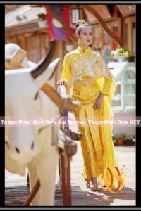 Trang Phục Thái Lan- Chakkri - Phasin vàng