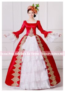 Cho thuê Trang phục quý tộc cung đình châu âu nữ 03 tại Hà Nội