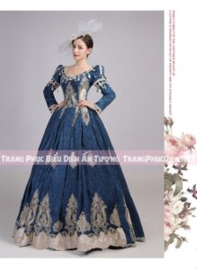 Cho thuê Trang phục quý tộc cung đình châu âu nữ 02 tại Hà Nội