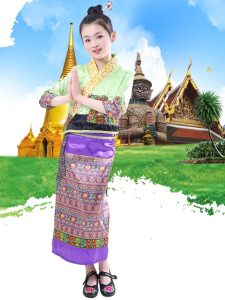 Cho thuê Trang Phục Truyền Thống Thái, Lào cho bé gái tại Hà Nội