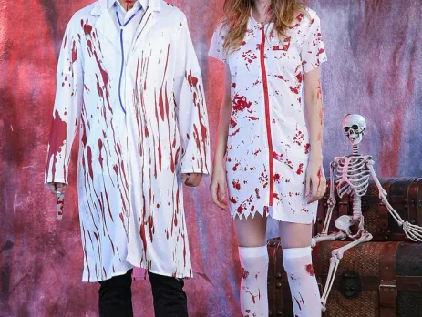 Cho thuê trang phục bác sĩ ma và y tá zombie Halloween tại Hà Nội