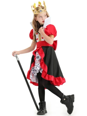 Trang phục Nữ hoàng Cơ (Queen of Hearts) – bé gái và người lớn 4 Trang phục Nữ hoàng Cơ – mẫu bé gái