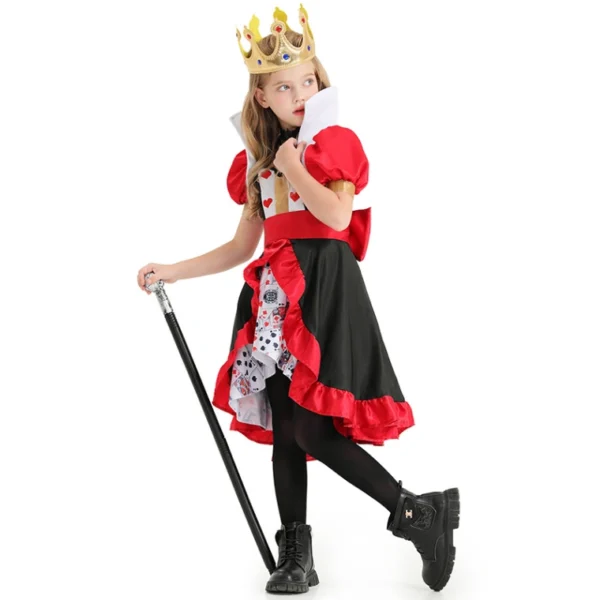 Trang phục Nữ hoàng Cơ (Queen of Hearts) – bé gái và người lớn 1 Trang phục Nữ hoàng Cơ – mẫu bé gái