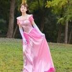 Váy công chúa Peach nữ, cho thuê tại Hà Nội